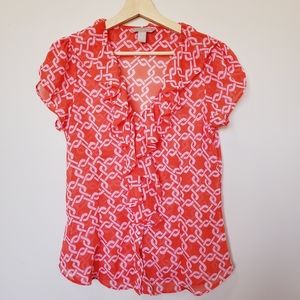 Banana Republic ruffled top
